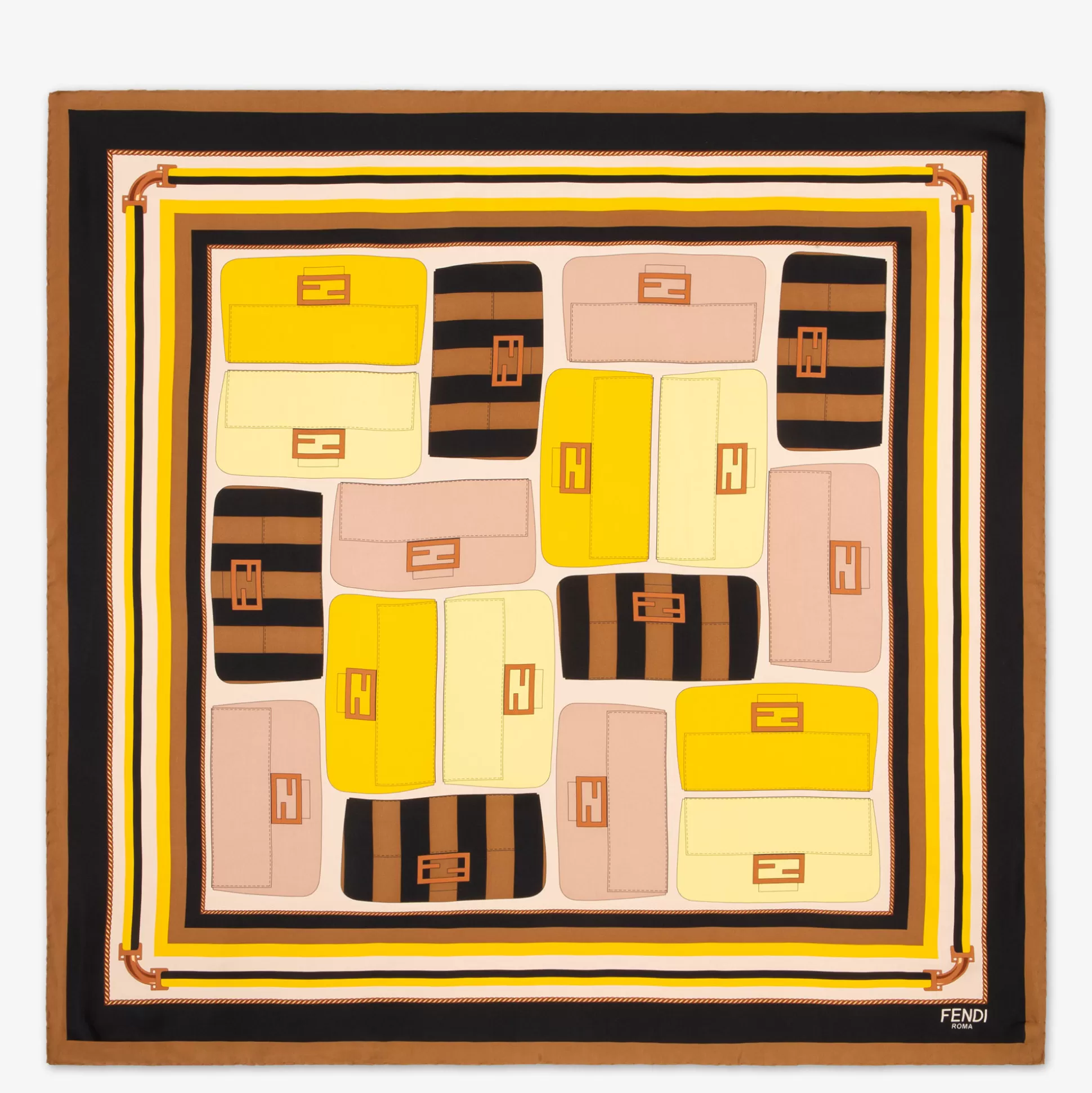 Women Fendi Silk Scarves | BaguetteFoulard